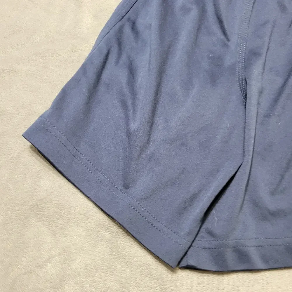 Nike Dri-Fit Boys Basketball Shorts Size 7 Long Blue Comfort Stretch Pull On Tie
